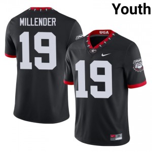Black Hezekiah Millender #19 Dawgs Youth Football Mascot 100th Anniversary Gameday Jersey | NCAA Official Look 26158882