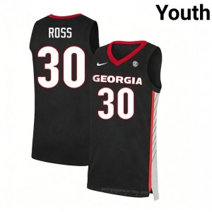 Black Jordan Ross #30 UGA Bulldogs Youth Basketball Gameday Jersey | NCAA Official Look 91194587