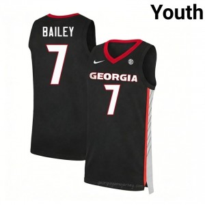 Black Justin Bailey #7 UGA Bulldogs Youth Basketball Gameday Jersey | NCAA Official Look 57428093