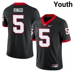 UGA Kelee Ringo #5 Jersey | Collegiate Black Youth Football Uniform 80825310