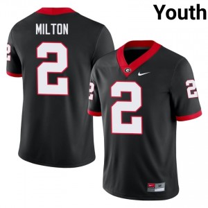 Black Kendall Milton #2 UGA Youth Football Gameday Jersey | NCAA Official Look 88848790