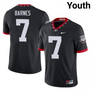 #7 Khalil Barnes Black Dawgs Mascot 100th Anniversary Youth Stitched Player Jersey | Exclusive Football Apparel 62538477