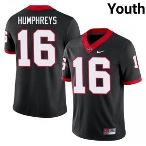 Black London Humphreys #16 UGA Youth Football Gameday Jersey | NCAA Official Look 83551704