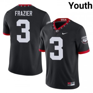 Black Nate Frazier #3 Dawgs Youth Football Mascot 100th Anniversary Gameday Jersey | NCAA Official Look 20765852