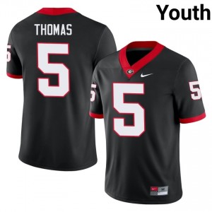 Noah Thomas #5 Black UGA Youth Football University Jersey | Premium Stitched Edition 41620426