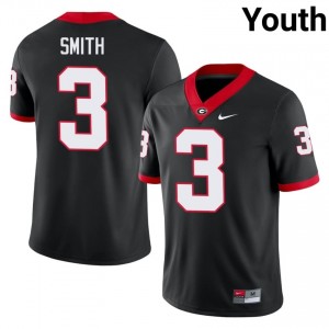 UGA Roquan Smith #3 Jersey | Collegiate Black Youth Football Uniform 23375166