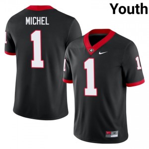 Black Sony Michel #1 UGA Youth Football Gameday Jersey | NCAA Official Look 76250296