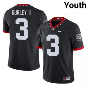 #3 Todd Gurley II Black Dawgs Mascot 100th Anniversary Youth Stitched Player Jersey | Exclusive Football Apparel 34447214