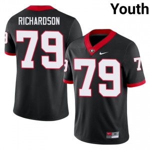 UGA TyQuez Richardson #79 Jersey | Collegiate Black Youth Football Uniform 12328983