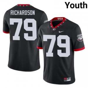 #79 TyQuez Richardson Black Dawgs Mascot 100th Anniversary Youth Stitched Player Jersey | Exclusive Football Apparel 97623495