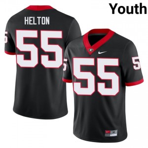 Black Zykie Helton #55 UGA Youth Football Gameday Jersey | NCAA Official Look 52774561